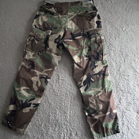US Army BDU Size M Regular Hot Weather Woodland Camouflage Trouser Combat - Picture 13 of 16